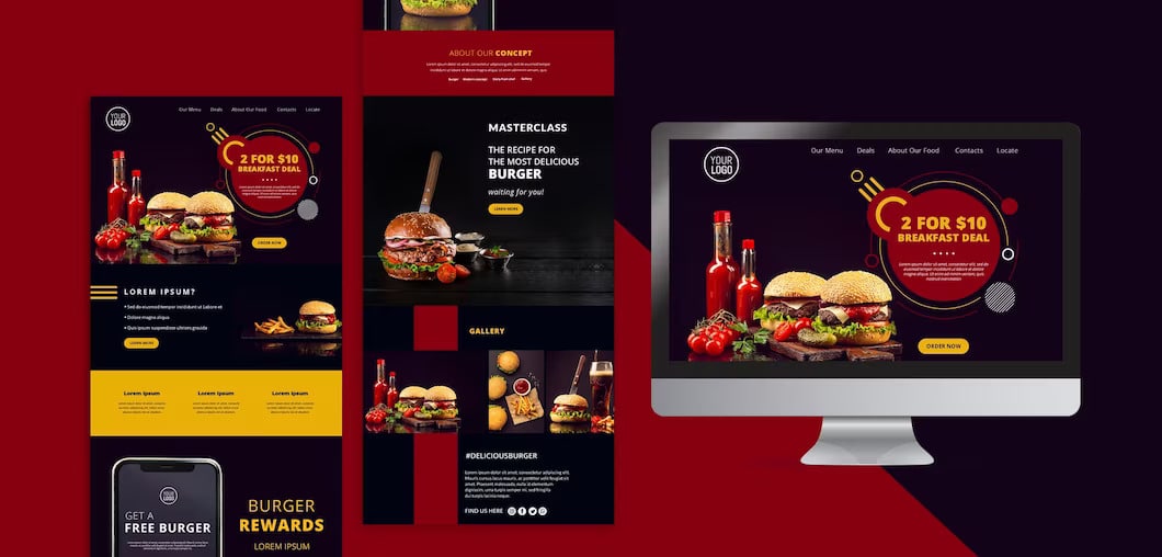 Website Design For Takeaway Food