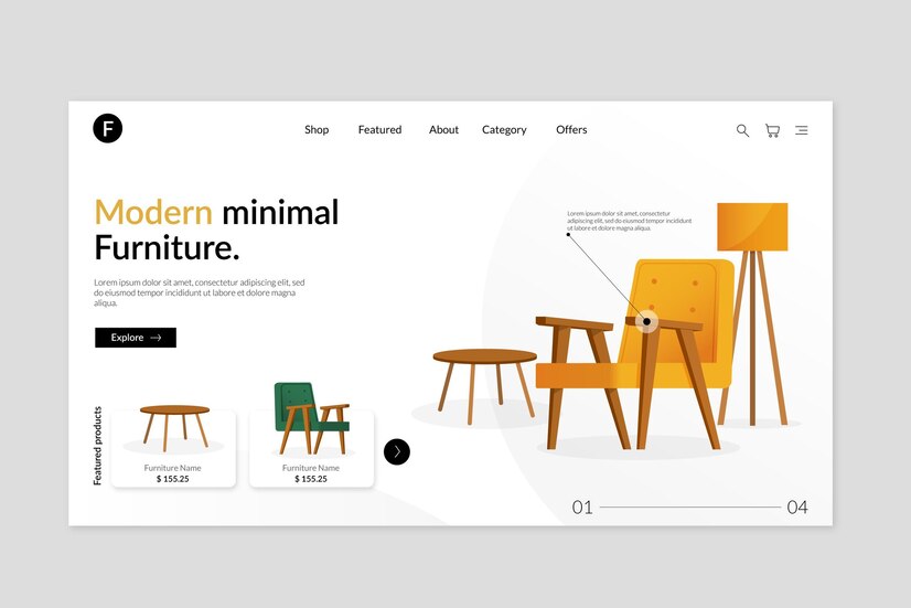 Website Design For Furniture Shop