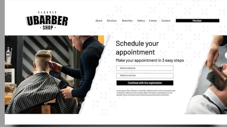Website Design for Barbers